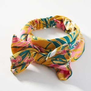 Anthropologie Tropical Bow Headband